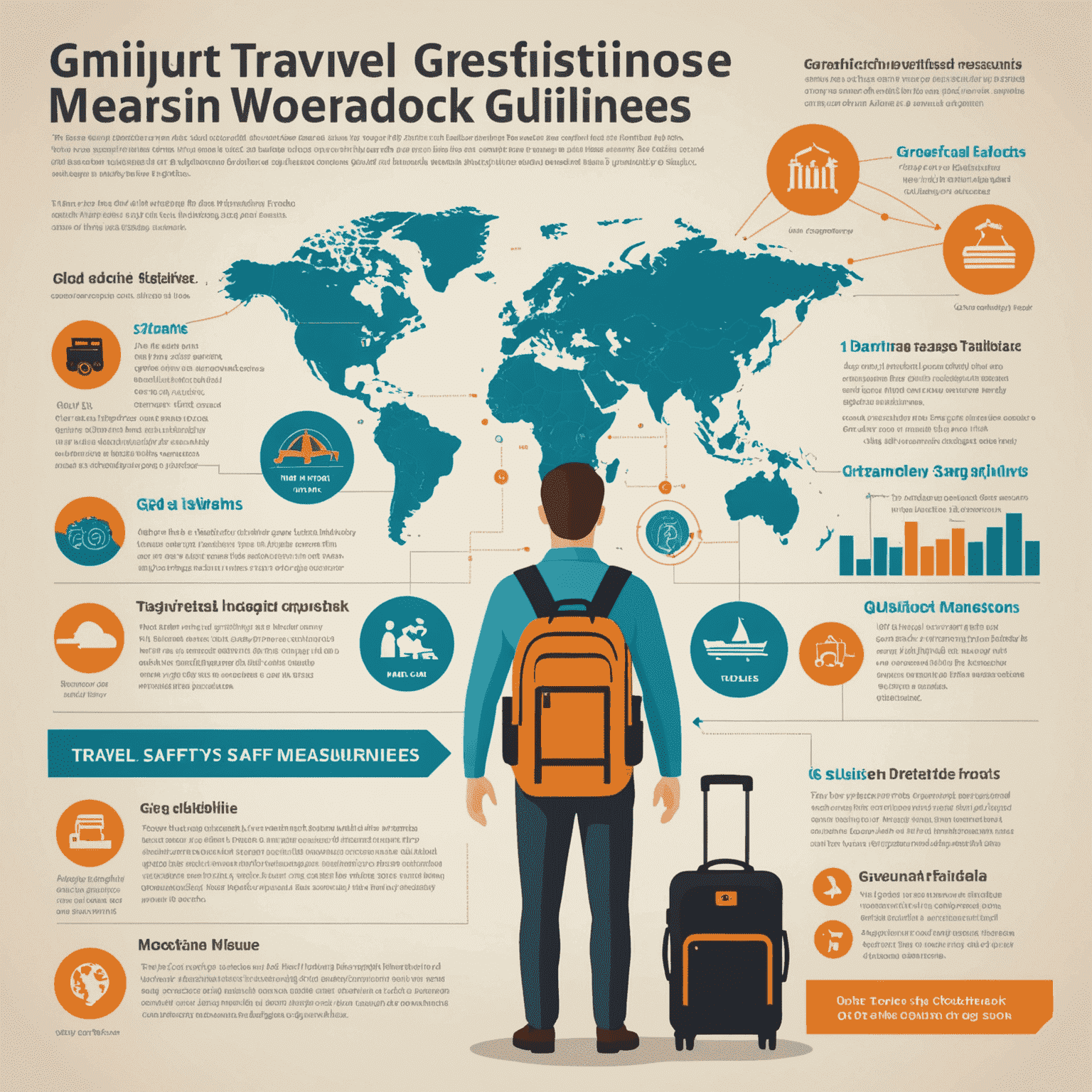 An infographic showing Gmqn's updated travel safety measures and guidelines